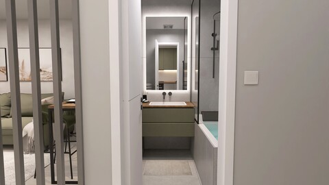 Vizualizácie sú ilustračné a nezobrazujú štandard bytu, slúžia len ako príklad možného zariadenia interiéru.